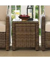 Bradenton Outdoor Wicker Rectangular Side Table