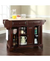 Lafayette Natural Wood Top Kitchen Island