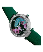 Bertha Quartz Camilla Collection Teal Leather Watch 38Mm