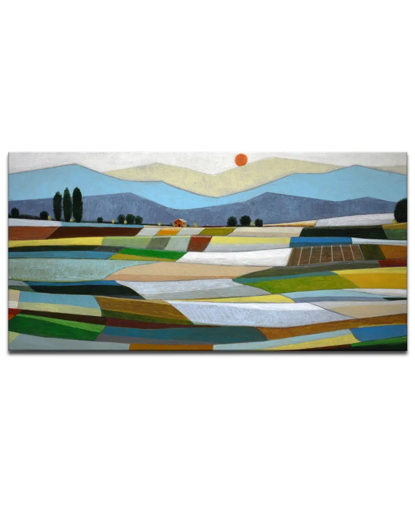 Ready2HangArt, 'Fertile Pasture' Abstract Canvas Wall Art