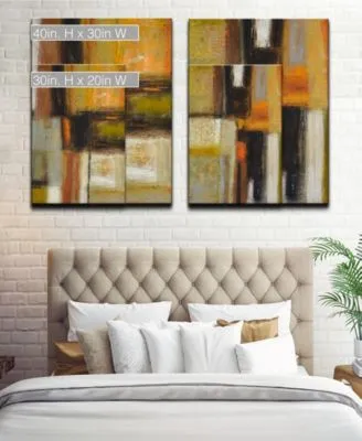 Ready2hangart Down To Earth I Ii 2 Piece Abstract Canvas Wall Art Set Collection