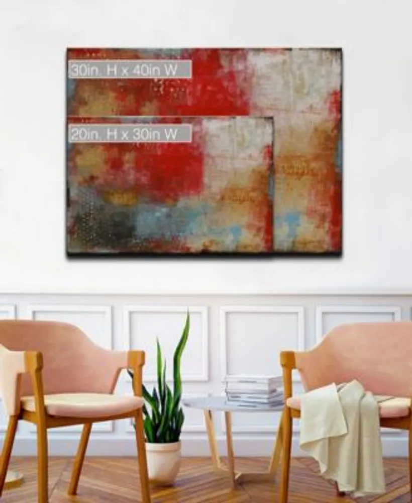 Ready2hangart Smoke Red Abstract Wall Art Collection