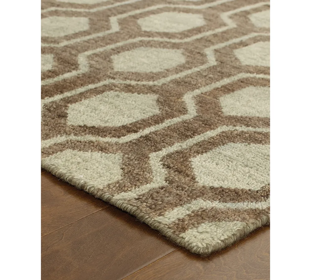 Closeout! Oriental Weavers Maddox 56504 Brown/Blue 8' x 10' Area Rug