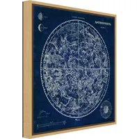 Amanti Art Celestial Blueprint by Susan Schlabach Canvas Framed Art