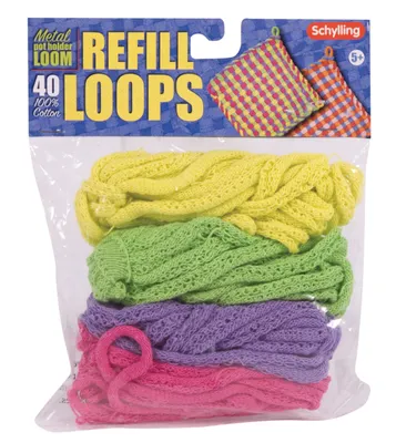 Schylling Loop Refill For Metal Potholder Loom Colors Vary