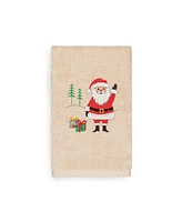 Linum Home Christmas Santa Waving 100% Turkish Cotton Hand Towel