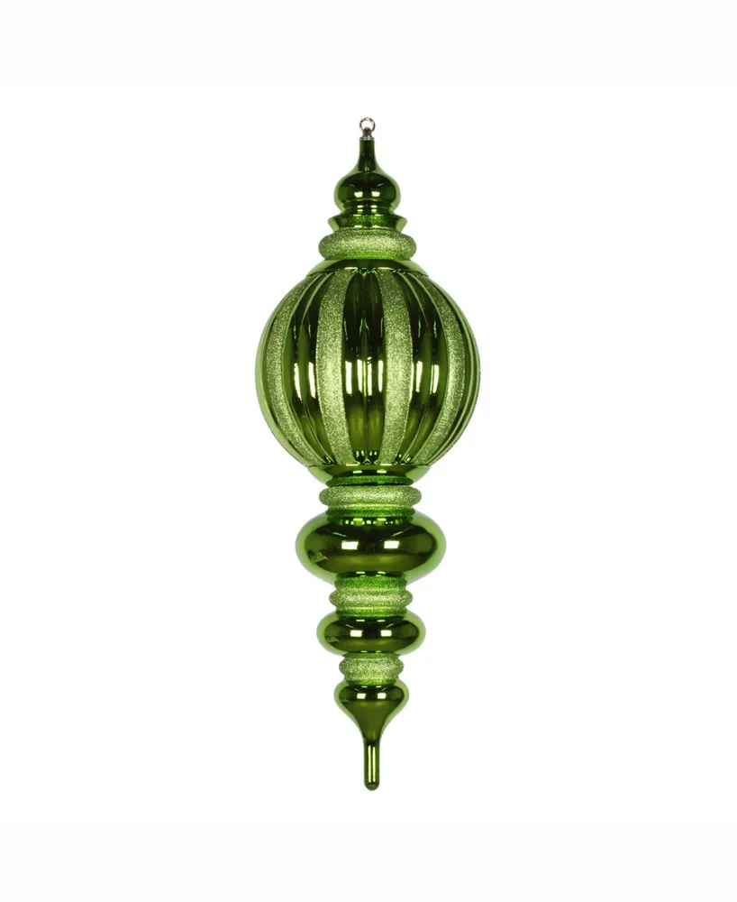 Vickerman 35" Lime Shiny/Glitter Finial Christmas Ornament