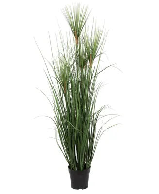 Vickerman 48" Artificial Potted Green Grass