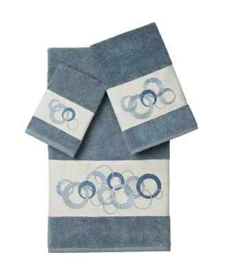 Linum Home Annabelle 3-Pc. Embellished Towel Set