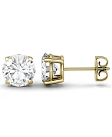 Moissanite Stud Earrings (3 ct. t.w. Diamond Equivalent) 14k White or Yellow Gold