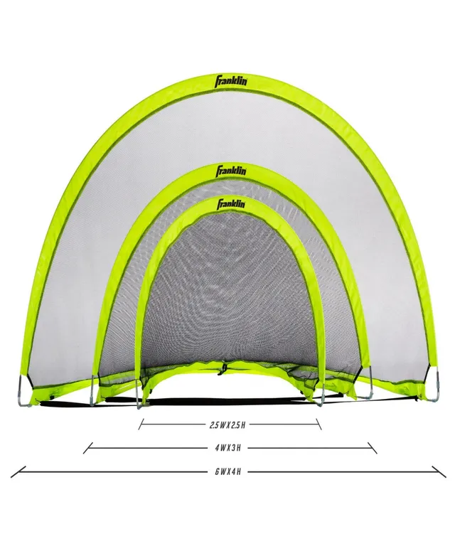 Franklin Sports Pop-Up 6' x 4' Dome Shaped Soccer Goals (2 Goals) 