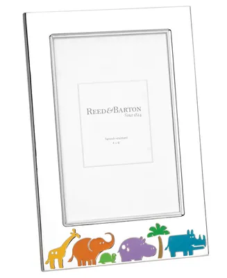 Reed & Barton Picture Frame, Jungle Parade 4" x 6"