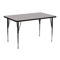 24''W X 48''L Rectangular Hp Laminate Activity Table