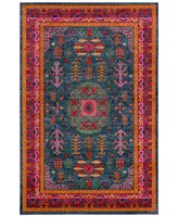 Livabliss Anika Ani-1005 Teal 5'3" x 7'3" Area Rug