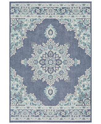 Livabliss Alfresco Alf-9670 Charcoal 3' x 5'6" Area Rug, Indoor/Outdoor