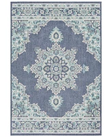 Livabliss Alfresco Alf-9670 Charcoal 3' x 5'6" Area Rug, Indoor/Outdoor