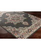 Livabliss Alfresco Alf-9671 Black 6' x 9' Area Rug, Indoor/Outdoor