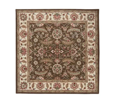 Surya Caesar Cae-1003 Dark Brown 8' Square Area Rug