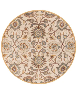 Surya Caesar Cae-1012 Medium Gray 4' Round Area Rug