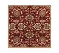 Livabliss Caesar Cae-1061 Burgundy 4' Square Area Rug