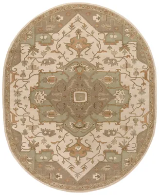 Surya Caesar Cae-1143 Khaki 6' x 9' Oval Area Rug