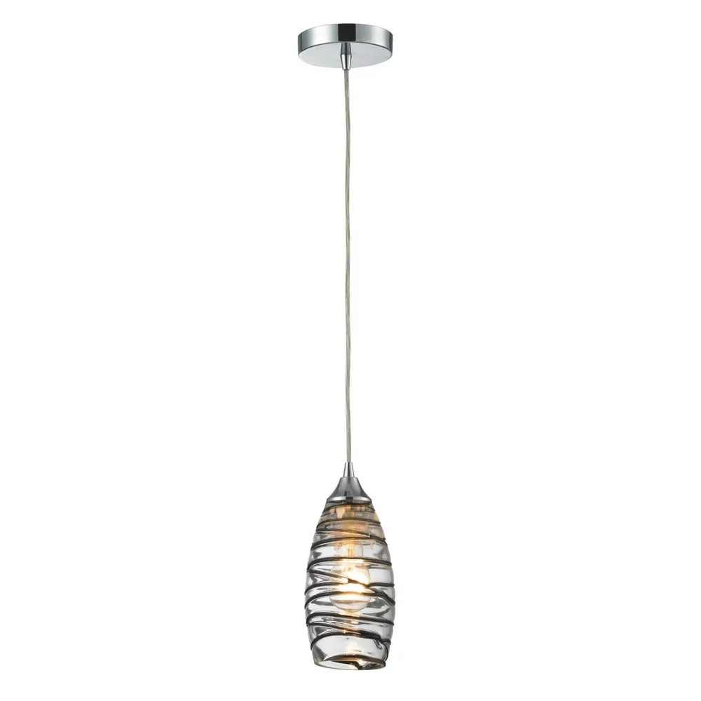 1 Light Pendant in Polished Chrome