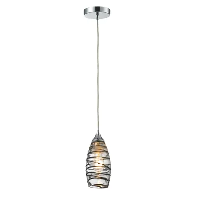 1 Light Pendant in Polished Chrome