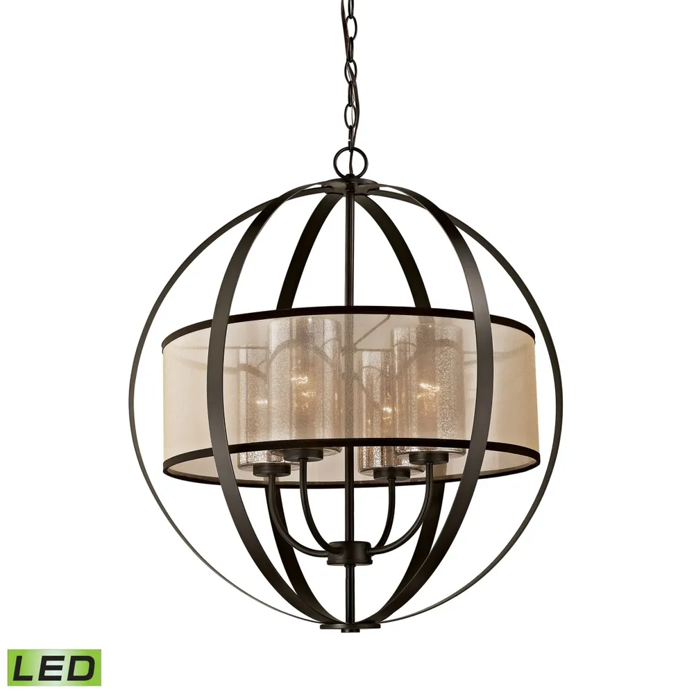 Diffusion 4 Light Chandelier in Oil Rubbed Bronze