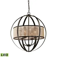 Diffusion 4 Light Chandelier in Oil Rubbed Bronze