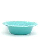 Euro Ceramica Chloe Turquoise Pasta Bowl