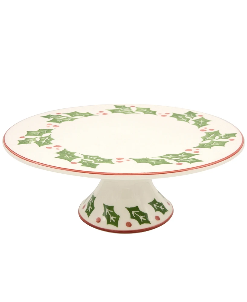 Euro Ceramica Natal Cake Plate