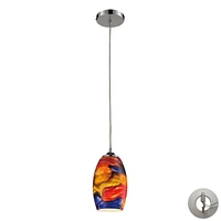 Surrealist 1 Light Pendant in Polished Chrome