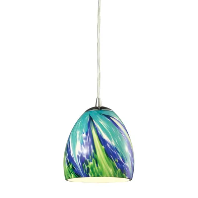 Colorwave Collection light pendant in Satin Nickel