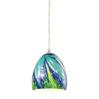 Colorwave Collection light pendant in Satin Nickel