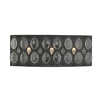 Serai 3 Light Vanity in Oil Rubbed Bronze with Clear Glass