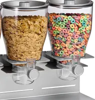 Zevro by Honey Can Do Commercial Plus Triple Canister Cereal Dispenser