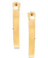 Children's Textured Hoop Earrings in 14k Gold (1/2")