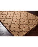 Closeout! Surya Portera Prt-1049 Khaki 7'10" x 10'8" Area Rug, Indoor/Outdoor