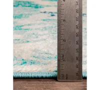 Surya Rugs Paramount Par-1102 Teal 2'2" x 7'6" Runner Area Rug