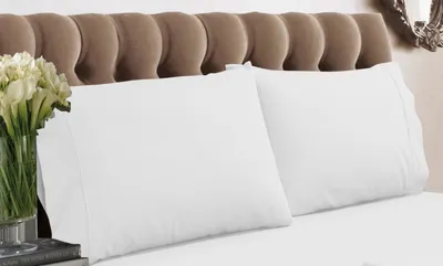 Tribeca Living 350 Thread Count Cotton Percale Standard Pillowcases