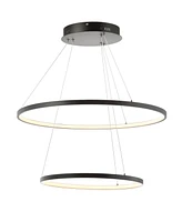 Jonathan Y Brice Round Integrated Led Chandelier