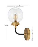 Jonathan Y Caleb 1-Light Brass Wall Sconce