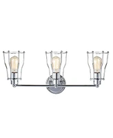 Jonathan Y Evelyn 3-Light Metal Vanity Light