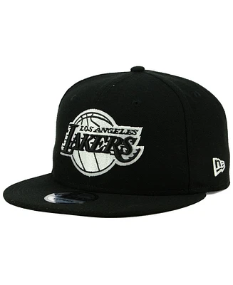 New Era Los Angeles Lakers Black White 9FIFTY Snapback Cap