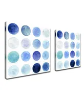 Ready2HangArt 'Blue Lunar I/Ii' 2 Piece Abstract Canvas Wall Art Set