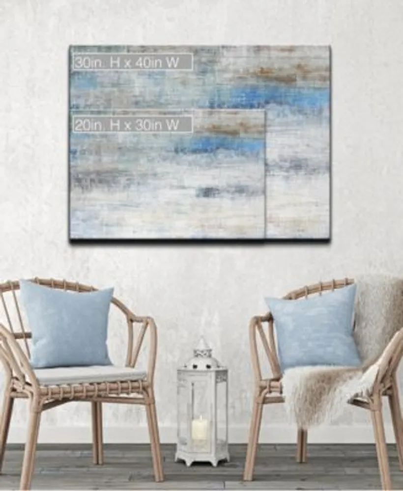 Ready2hangart Blue Lunar Ii Abstract Canvas Wall Art Collection