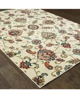 Closeout! Oriental Weavers Kashan 9946W Ivory/Multi 3'10" x 5'5" Area Rug