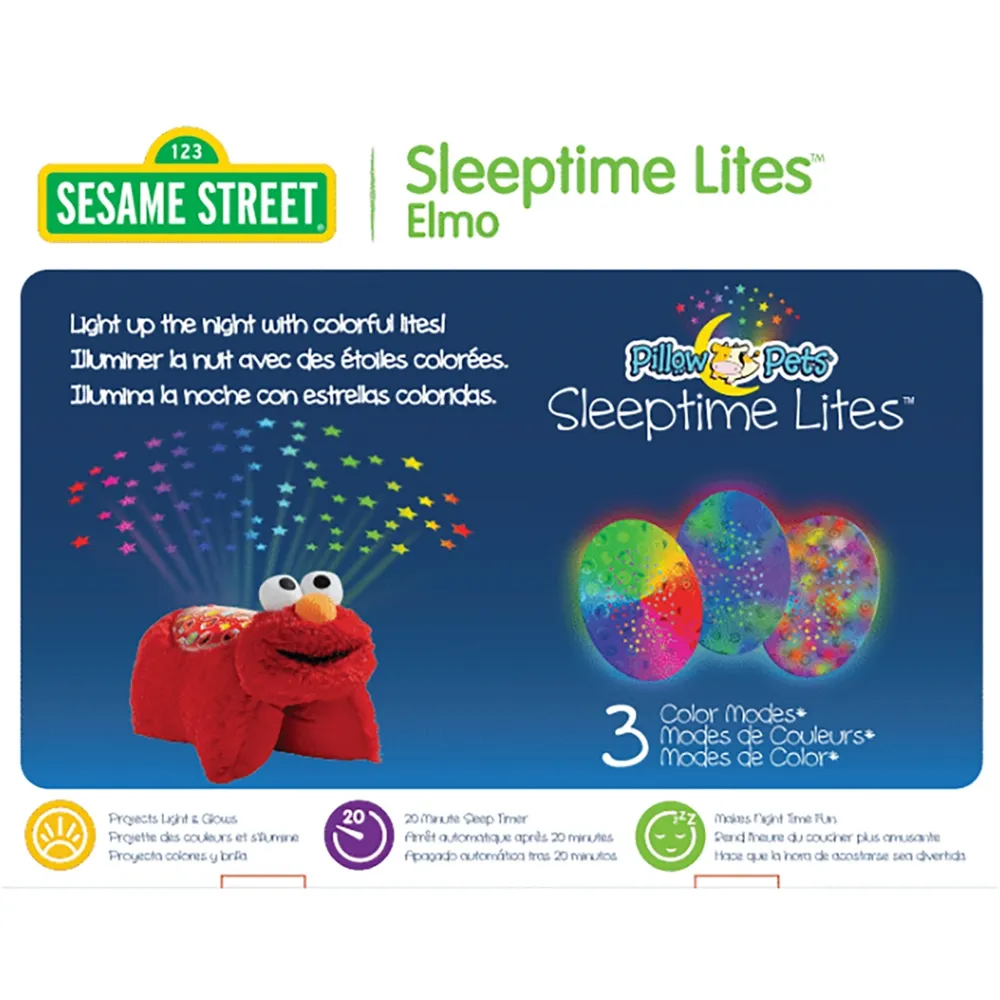 Pillow Pets Sesame Street Elmo Sleeptime Lite