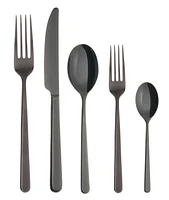 Sambonet Linear Black 5 Piece Place Setting