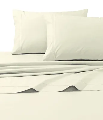 Tribeca Living 300 Thread Count Cotton Percale Extra Deep Pocket Cal King Sheet Set